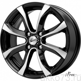 Диск iFree Дайс KC696 6*15 4*100 ET50 60,1 Блэк Джек (265809)