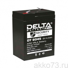 Аккумулятор 6V- 4,5 DELTA DT (DT 6045)
