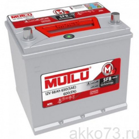 Аккумулятор 6СТ-68 MUTLU SFB M3 JIS обр.пол. 75D23FL бортик